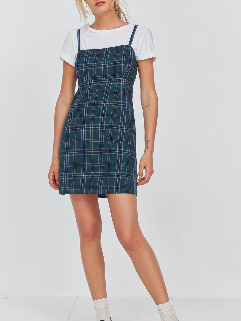 Urban Outfitters Plaid Mini Dress Sold Out 90’s Y2K Grunge Babydoll Kindercore